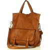 Barna női bőr shopper kézitáska / hátizsák MARCO MAZZINI (Méret ONE SIZE)
