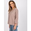 Bézs oversize Sylvie blúz hátul csipkével