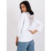 Fehér oversize Sylvie blúz hátul csipkével