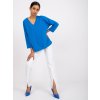 Kék oversize Sylvie blúz hátul csipkével