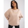Bézs pulóver Relax felirattal Damiette