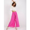 Rózsaszín női légies nadrág pánttal