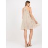 Bézs redős ruha (Méret ONE SIZE)