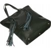Rovicky sötétzöld rojtos kézitáska (Méret ONE SIZE)