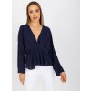 Sötétkék blúz Raquel "kimono" szabás