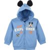 Világoskék Mickey egér kapucnis pulóver