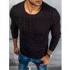 Fekete férfi kötött pulóver