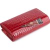 Peterson Piros hosszú pénztárca kígyó mintával Y021 (Méret ONE SIZE)