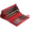 Peterson Piros hosszú pénztárca kígyó mintával Y021 (Méret ONE SIZE)