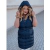 Sötétkék steppelt mellény KERIS