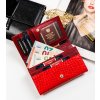 Peterson női pénztárca Y046 – piros minta
