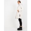Krém hosszú mellény kapucnival (Méret S)