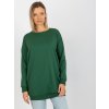 Sötétzöld női pulóver