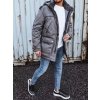 Szürke meleg kabát  zsebekkel