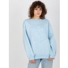 Világoskék pulóver kapucni nélkül