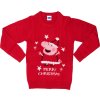 Piros karácsonyi pulóver Peppa Pig