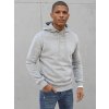 Világosszürke kapucnis pulóver