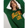 Pulóver ruha Hollywood life - zöld/narancs