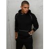 Fekete eredeti pulóver kapucnival