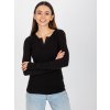 Fekete női póló nyakkivágással