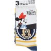 Három csomag zokni Minnie-vel - sárga/kék/fehér