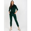Sötétzöld velúr tréningruha