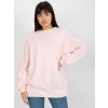 Világos rózsaszín pulóver szegecsekkel