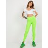 Neonzöld bordázott leggings