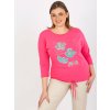 Rózsaszín blúz virágos mintával