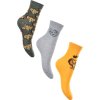 Három csomag The Lion King Simba zokni - khaki/szürke/sárga (Méret 31/34)