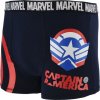 Amerika Kapitány férfi boxer szett - kék/szürke
