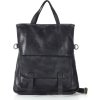 MARCO MAZZINI Fekete bőr kézitáska / hátizsák (Méret ONE SIZE)