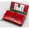 Rovicky Classic piros bőr pénztárca V124