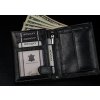 Ronaldo Fekete bőr pénztárca K051
