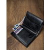 Rovicky bőr fekete pénztárca S RFID L107