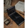 Rovicky bőr fekete pénztárca S RFID L107