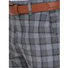 Sötétszürke kockás férfi nadrág