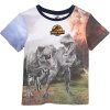 Fiú póló nyomtatással Jurassic World - kék