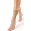 Nylon zokni - arany díszítéssel, zöld pöttyös - Fiore G 1146 Brodway 20 den