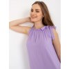 Világoslila bő ujjatlan miniruha