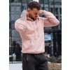 Rózsaszín férfi kapucnis pulóver