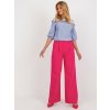 Sötétrózsaszín elegáns széles nadrág