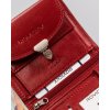 Rovicky Piros kis női bőr, díszes kapoccsal V152