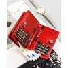 Peterson piros bőr pénztárca Y231