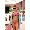 Piros-kék bikini Lara Nectarine Ortensia-Blu
