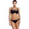 Fekete bikini fekete pántokkal Electra Nero