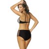 Fehér-fekete hálós push-up bikini Martha Bianco