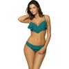 Sötétzöld fodros push-up bikini Matylda Orosei