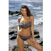 Szürke fodros push-up bikini Matylda Fulligine