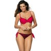 Piros bikini csíkos alsóval Maya Paski-Venere